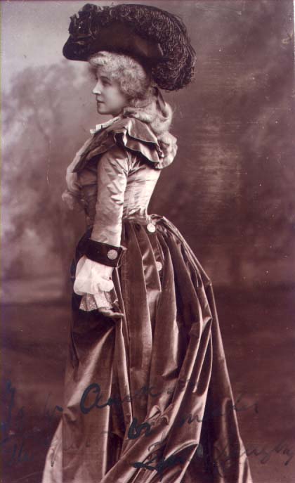 *LILLIE LANGTRY AMAZING SIGNED 14 X 10 1903 PHOTO* 