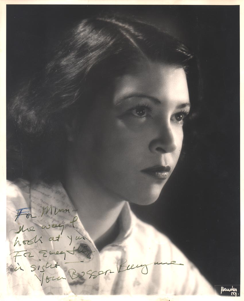*DIANA BARRYMORE PHOTO SIGNED TO MICHAEL STRANGE* 